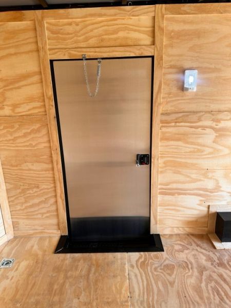 New 2026 8.5x18 Car Hauler- 5200LB Torsion Axle- White poly-Blackout- Enclosed Trailer