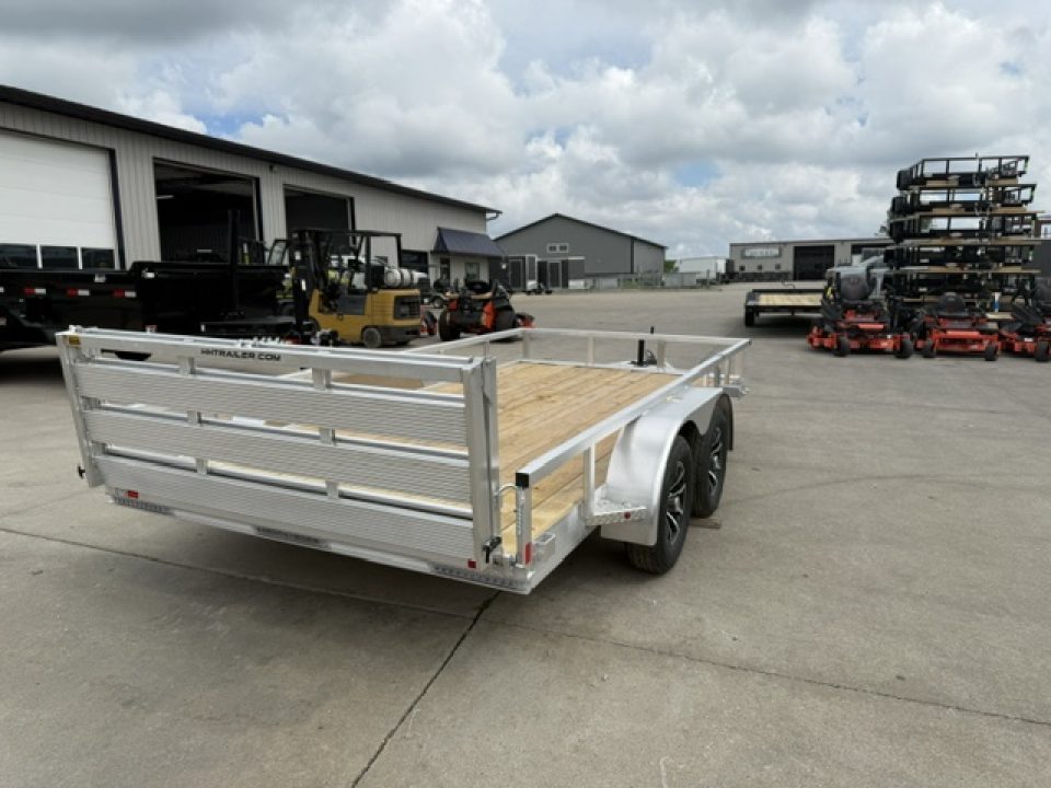 New 2027 H&H Aluminum 82"x14' 7k Rail Side Utility Trailer