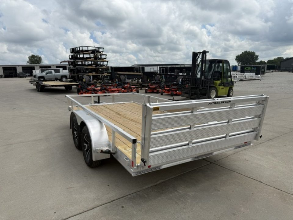 New 2027 H&H Aluminum 82"x14' 7k Rail Side Utility Trailer
