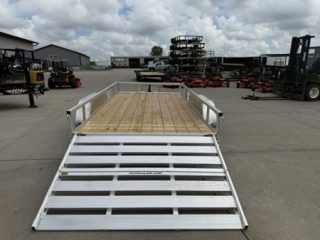 New 2027 H&H Aluminum 82"x14' 7k Rail Side Utility Trailer