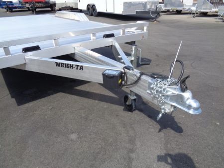 New 2027 Aluma * WB16H-TA-EL-DOF * 16Ft Heavy Duty Wide Body Drive-Over-Fender 10k Trailer