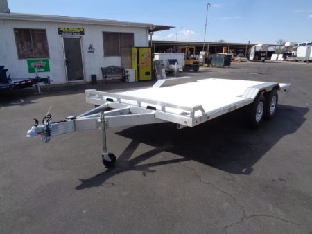 New 2027 Aluma * WB16H-TA-EL-DOF * 16Ft Heavy Duty Wide Body Drive-Over-Fender 10k Trailer