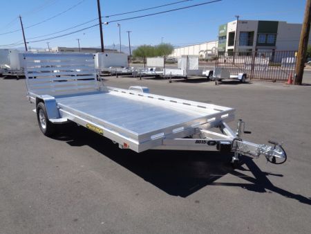 New 2027 Aluma * 8015-TG * 15Ft Single Axle ATV Trailer w/ Tailgate