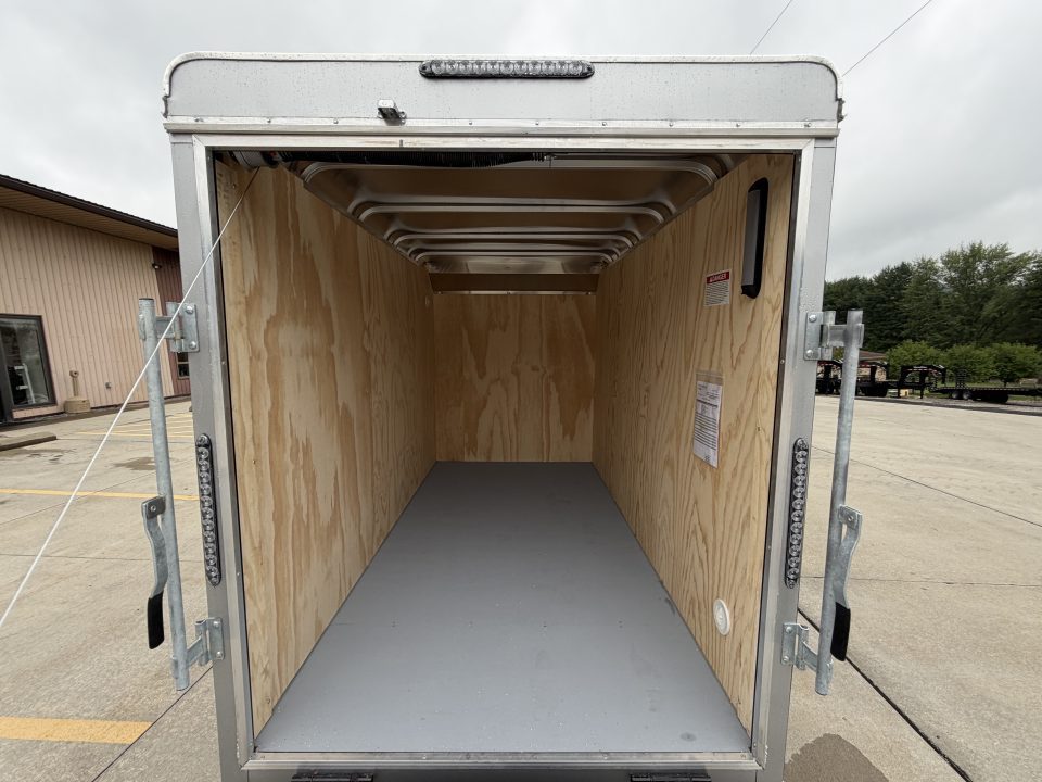 New 2026 Car Mate Trailers 5X10 Custom Cargo Enclosed Trailer - Black - 6" extra height W/ Ramp Door - 2990# GVWR