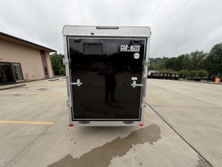 New 2026 Car Mate Trailers 5X10 Custom Cargo Enclosed Trailer - Black - 6" extra height W/ Ramp Door - 2990# GVWR
