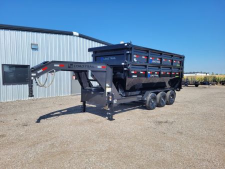 New 2027 Load Trail 83 x16' Triple Axle Gooseneck Rolloff Trailer W/2 Bins