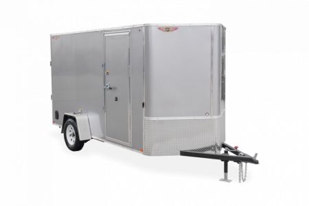 New 2027 H&H Trailers 7x12 HH Series Flat Top V-Nose 5K Brake Cargo / Enclosed Trailer