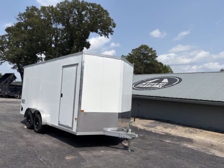 New 2027 ALCOM 7.5X16 Enclosed, 7' Height, Aluminum w/Translucent Roof
