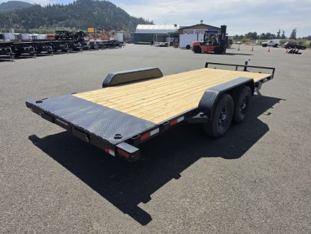 New 2027 Sure-Trac 7x18 Treated Wood Deck Car Hauler 10K GVWR