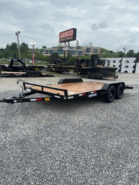 New 2026 Sure-Trac 7x16 C-channel wood deck Car Hauler