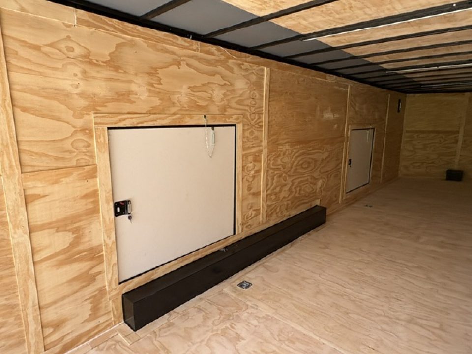 New 2027 Rock Solid Cargo 8.5x36 Triple Axle Enclosed Car Hauler For Sale – Black Polycore | Blackout Package