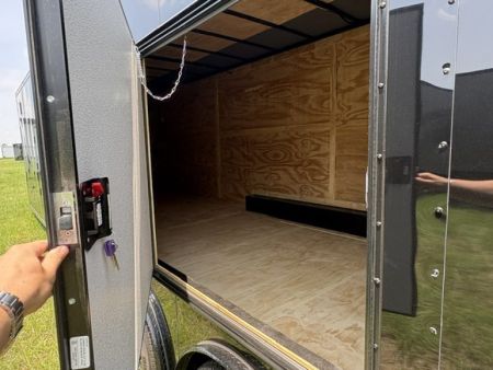New 2027 Rock Solid Cargo 8.5x36 Triple Axle Enclosed Car Hauler For Sale – Black Polycore | Blackout Package