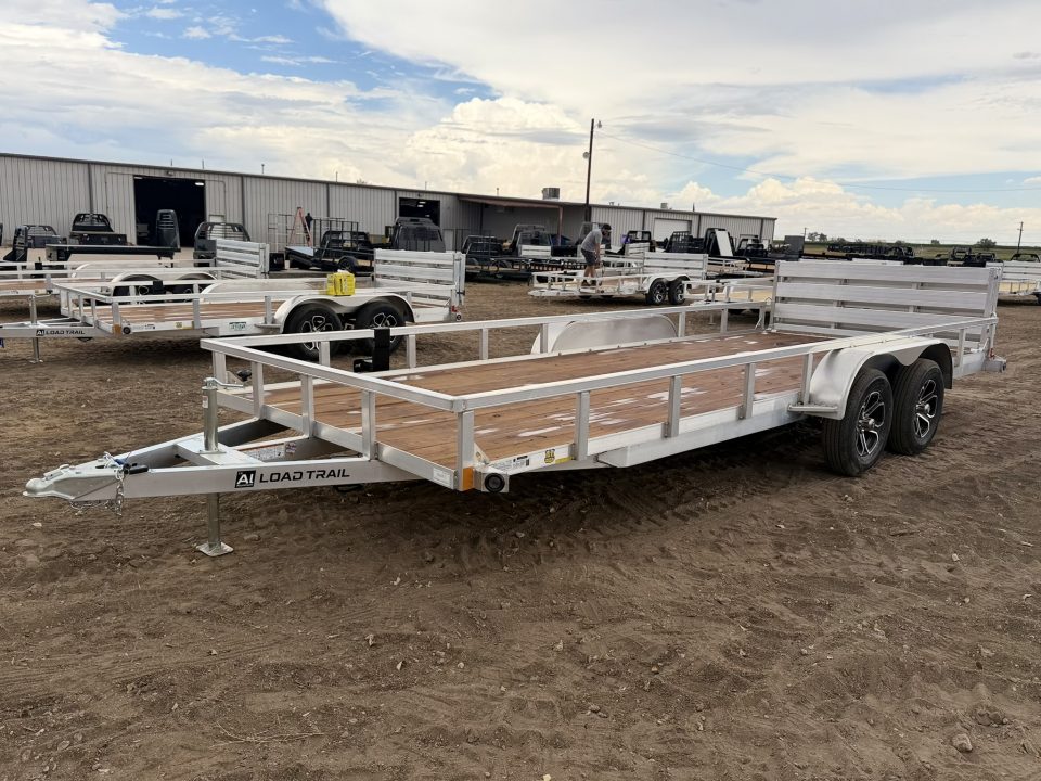 New 2027 Load Trail 7-20 Tandem Axle Aluminum Ramp Gate Utility W/ Bi-Fold Gate 7K GVWR