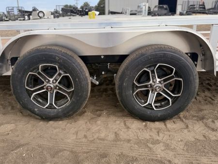 New 2027 Load Trail 7-20 Tandem Axle Aluminum Ramp Gate Utility W/ Bi-Fold Gate 7K GVWR