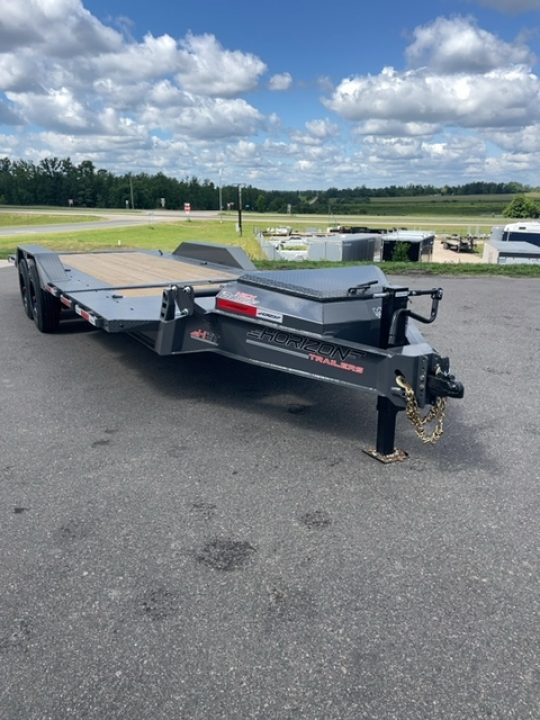 New 2027 Horizon Trailers HET 22x102 Equipment Trailer,Gravity Tilt, Drive Over Fenders, 10k Axles