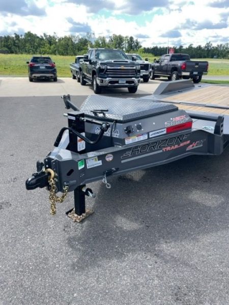 New 2027 Horizon Trailers HET 22x102 Equipment Trailer,Gravity Tilt, Drive Over Fenders, 10k Axles