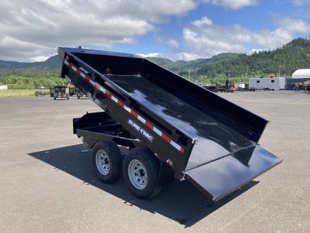 New 2026 Sure-Trac 6x12 Deckover Dump Trailer 7K GVWR