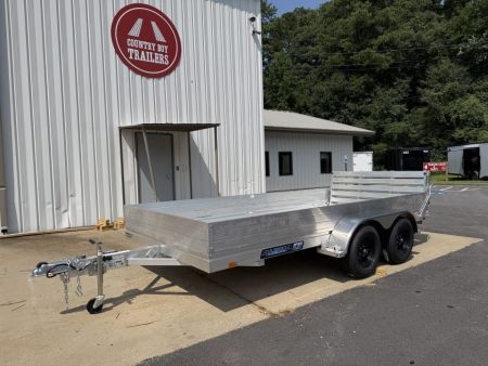 New 2027 Aluma 78x14 Utility, 12  Solid Sides 7814TA ESA