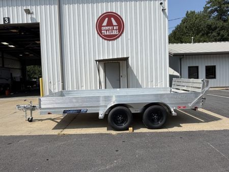 New 2027 Aluma 78x14 Utility, 12" Solid Sides 7814TA ESA