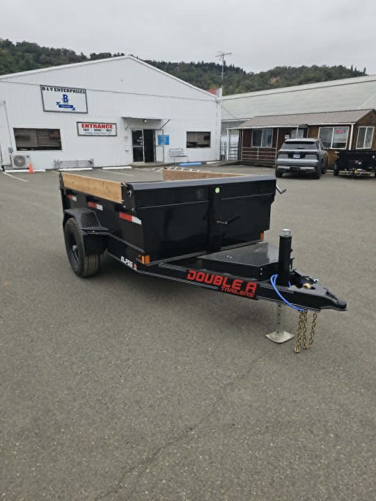 New MINI DUMP 2027 Double A ELP55-8 5X8 SINGLE AXLE 5000 GVWR Dump Trailer