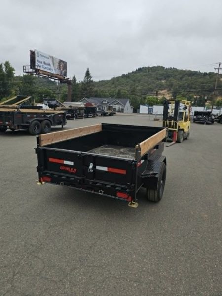 New MINI DUMP 2027 Double A ELP55-8 5X8 SINGLE AXLE 5000 GVWR Dump Trailer