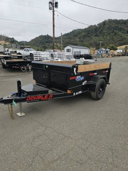 New MINI DUMP 2027 Double A ELP55-8 5X8 SINGLE AXLE 5000 GVWR Dump Trailer