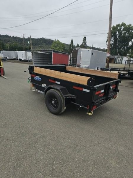 New MINI DUMP 2027 Double A ELP55-8 5X8 SINGLE AXLE 5000 GVWR Dump Trailer