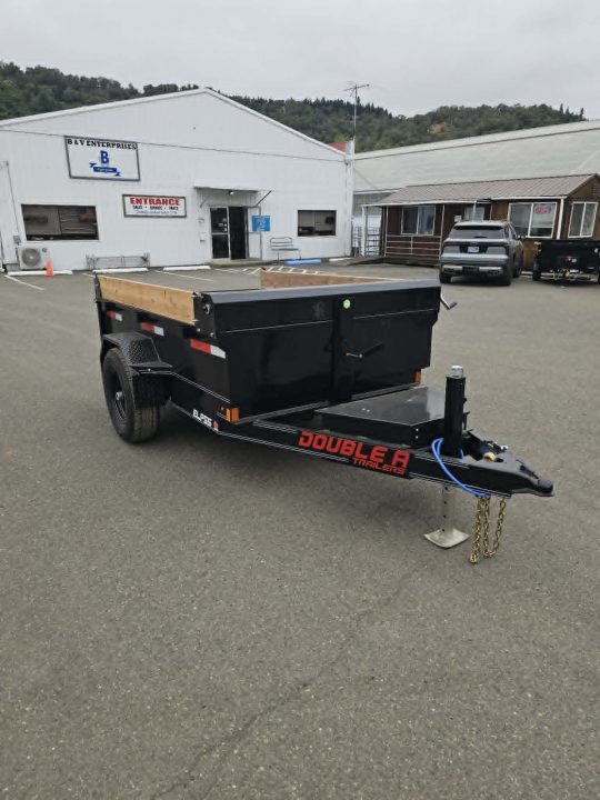 New DUMP MINI 2027 Double A ELP55-8 5X8 SINGLE AXLE 5000 GVWR TRAILER