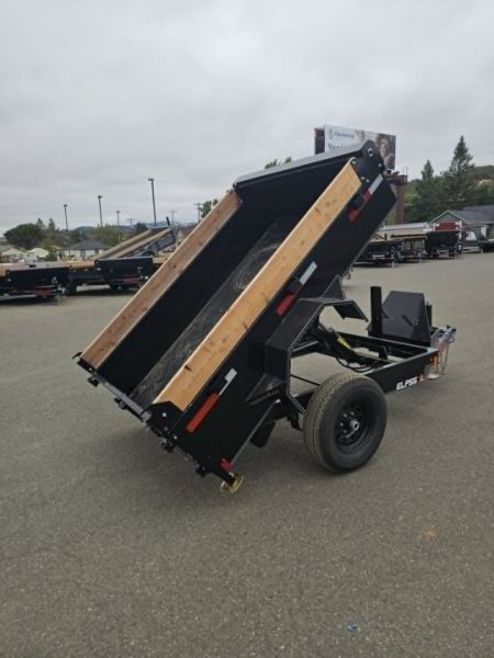 New DUMP MINI 2027 Double A ELP55-8 5X8 SINGLE AXLE 5000 GVWR TRAILER