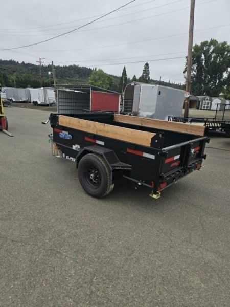 New DUMP MINI 2027 Double A ELP55-8 5X8 SINGLE AXLE 5000 GVWR TRAILER
