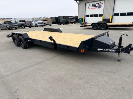 New 2026 Hillcrest Black-Grey 82 x20'+2' 10k Car Hauler Trailer