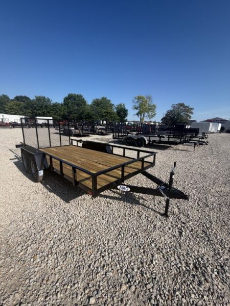 New 2027 AMO UT142 Utility Trailer 76X14 LOWSIDE TA (GVW:7000) BLACK