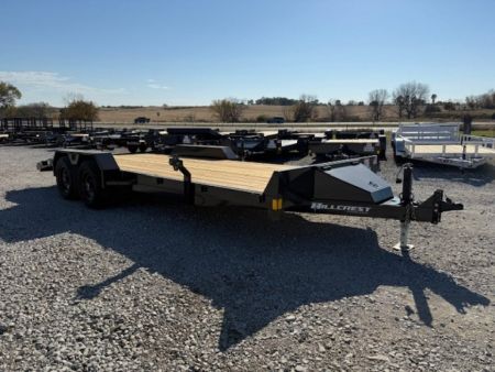 New 2026 Hillcrest Black-Grey 82"x18'+2' 10k Car Hauler Trailer