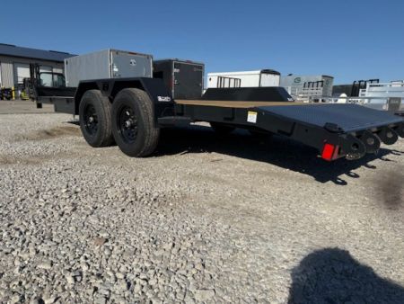 New 2026 Hillcrest Black-Grey 82"x18'+2' 10k Car Hauler Trailer