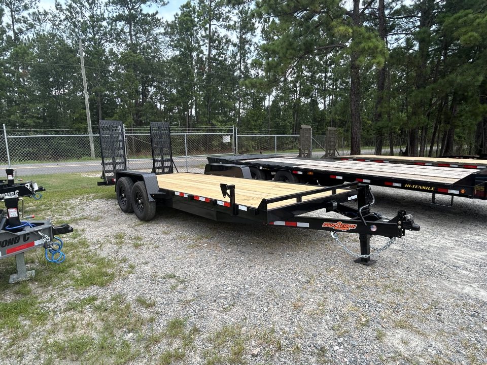 New 2027 Down 2 Earth Trailers 82X20 Equipment Trailer, with 7K Axles & #10,750 lbs Payload
