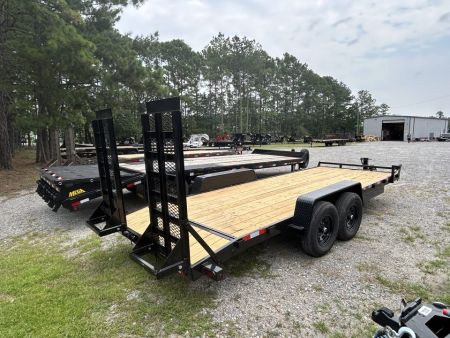 New 2027 Down 2 Earth Trailers 82X20 Equipment Trailer, with 7K Axles & #10,750 lbs Payload