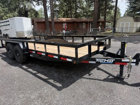 New 2026 Top Hat Trailers 83X18 HH 14K Equipment Trailer
