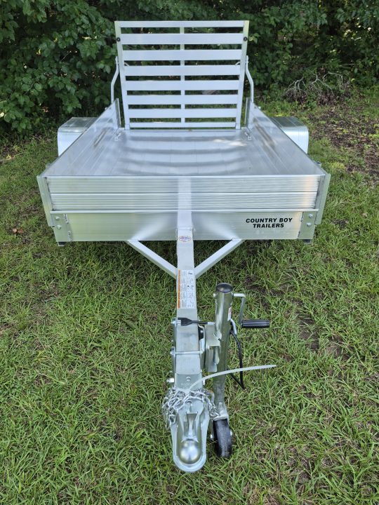 New 2027 Aluma 54X8' Utility, 12" Solid Sides, Straight Tailgate 548ESA