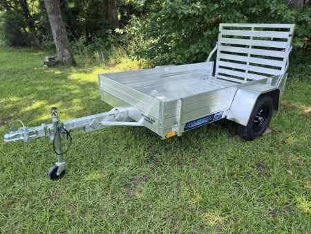 New 2027 Aluma 54X8' Utility, 12" Solid Sides, Straight Tailgate 548ESA