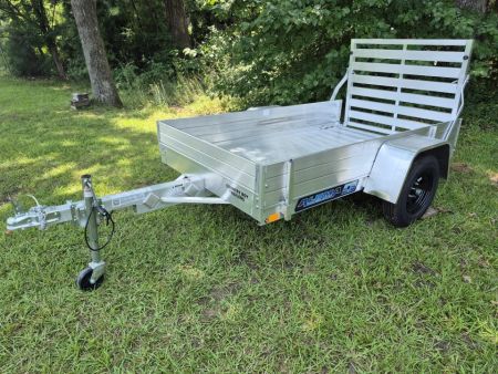 New 2027 Aluma 54X8' Utility, 12  Solid Sides, Straight Tailgate 548ESA