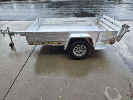 New 2027 Aluma 63x8 Utility, Bi-fold Tailgate Ramp 638S-BT