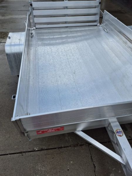 New 2027 Aluma 63x8 Utility, Bi-fold Tailgate Ramp 638S-BT