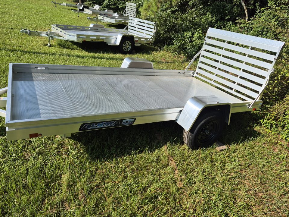 New 2027 Aluma 68x12 Utility, 12" Solid Sides 6812H-ESA-S