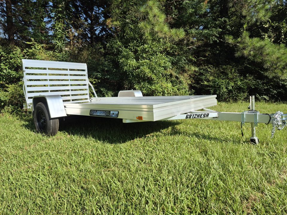 New 2027 Aluma 68x12 Utility, 12" Solid Sides 6812H-ESA-S