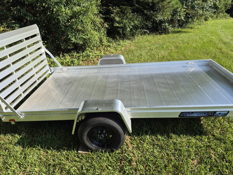 New 2027 Aluma 68x12 Utility, 12" Solid Sides 6812H-ESA-S