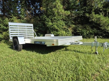New 2027 Aluma 68x12 Utility, 12  Solid Sides 6812H-ESA-S