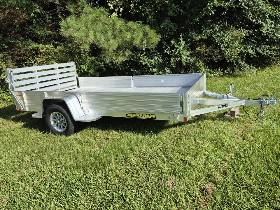 New 2027 Aluma 81x12 Utility, 12" Solid Sides 8112S-SR