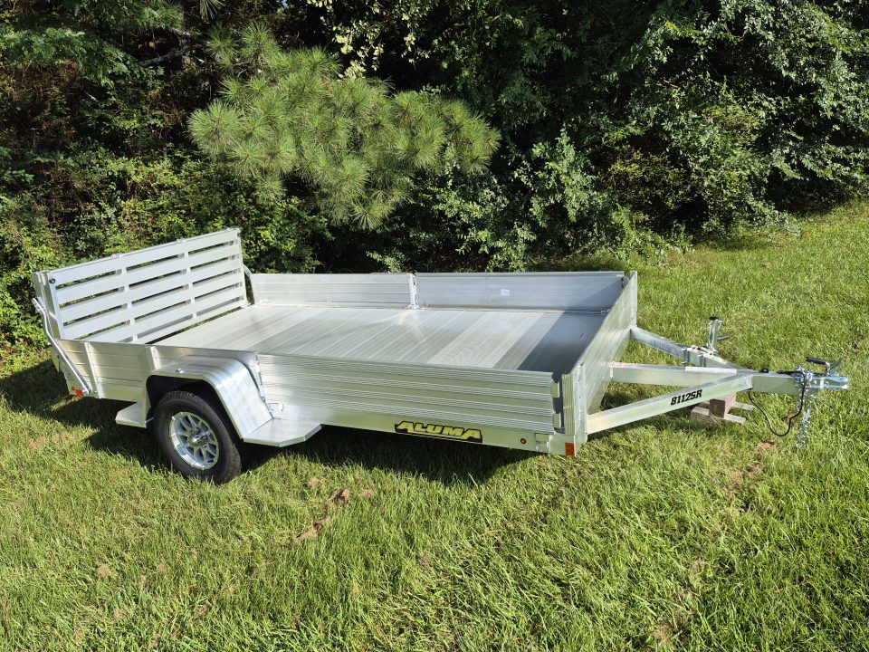 New 2027 Aluma 81x12 Utility, 12" Solid Sides 8112S-SR