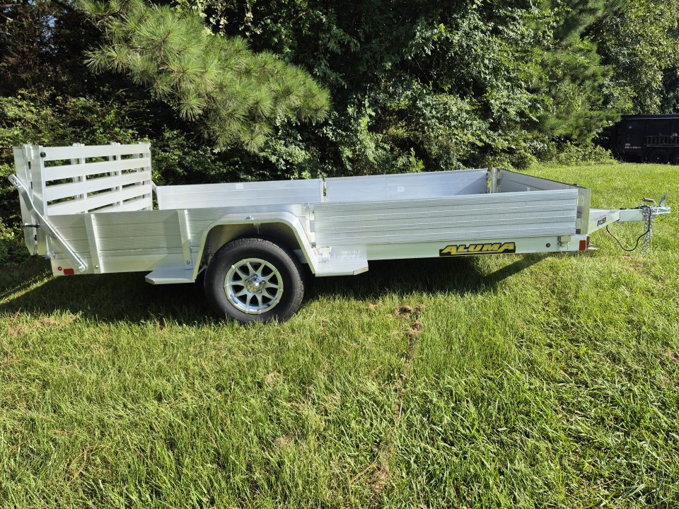 New 2027 Aluma 81x12 Utility, 12" Solid Sides 8112S-SR