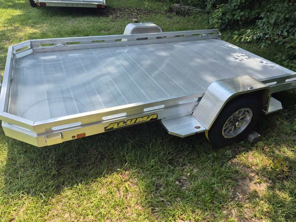 New 2027 Aluma 77x12 Utility, Full Tilt Bed 7712H